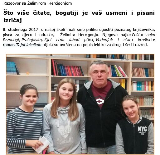 Razgovor sa Želimirom Hercigonjom