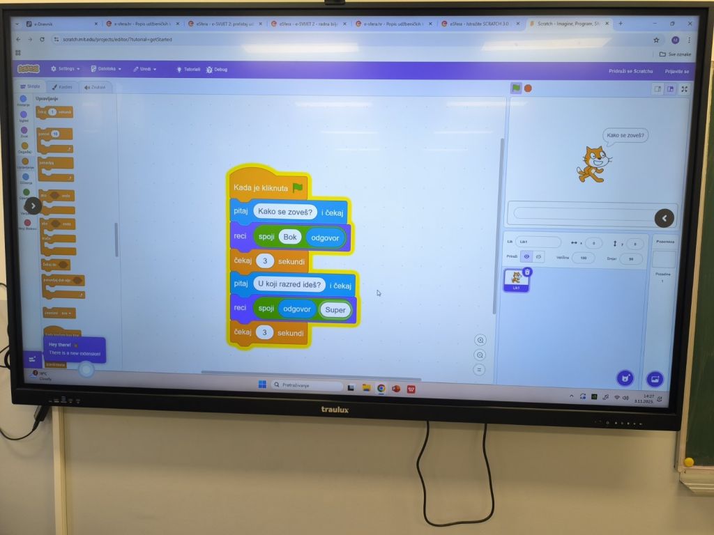 Radionica u Scratchu – „Upoznavanje“